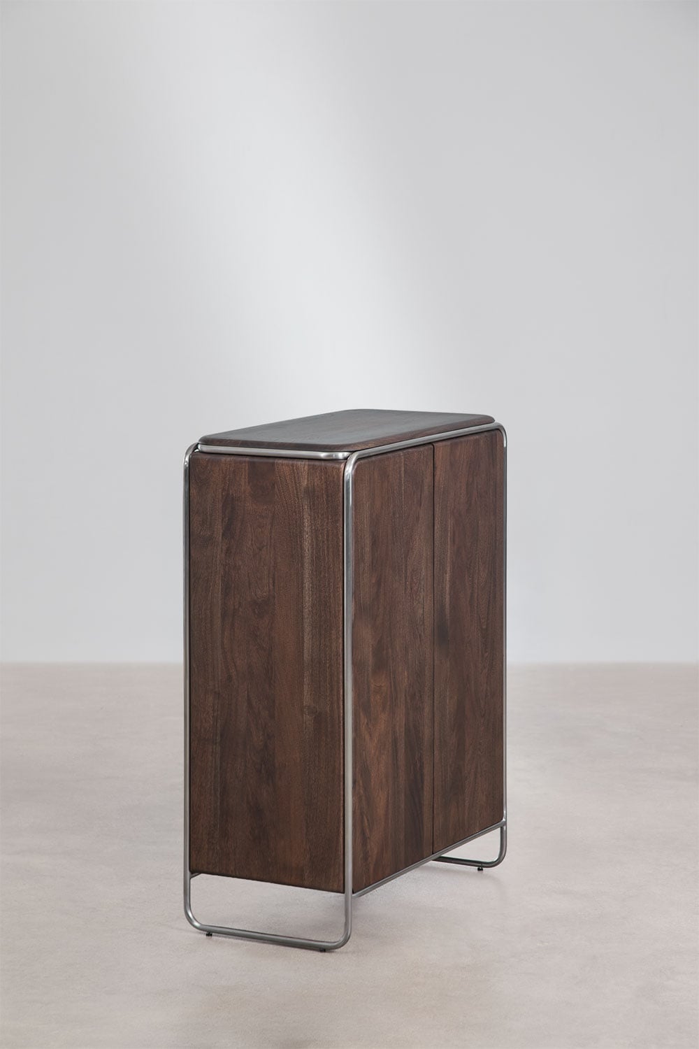 Acacia wood and stainless steel sideboard Altrex, gallery image 2