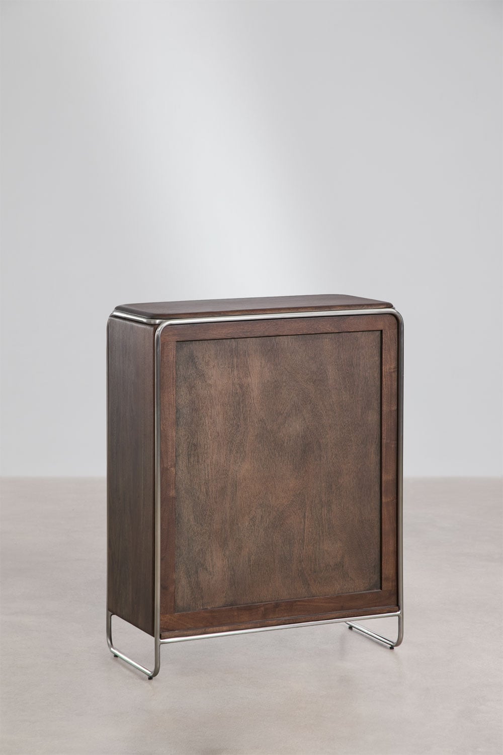 Acacia wood and stainless steel sideboard Altrex, gallery image 4