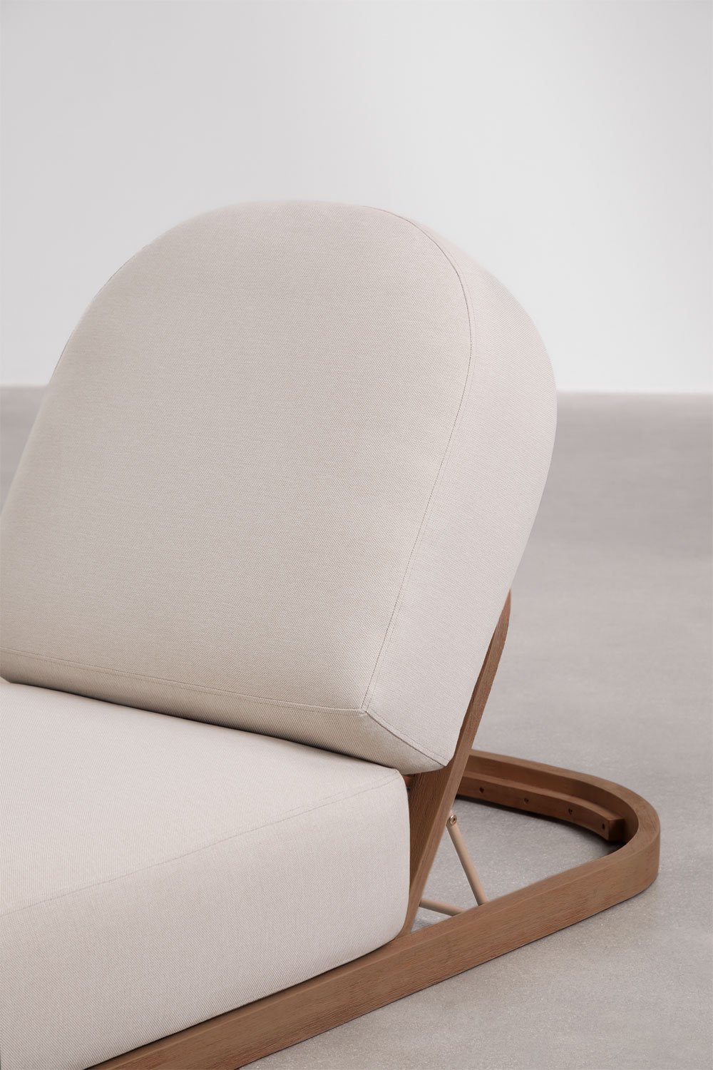 Verona acacia wood reclining sun lounger, gallery image 5