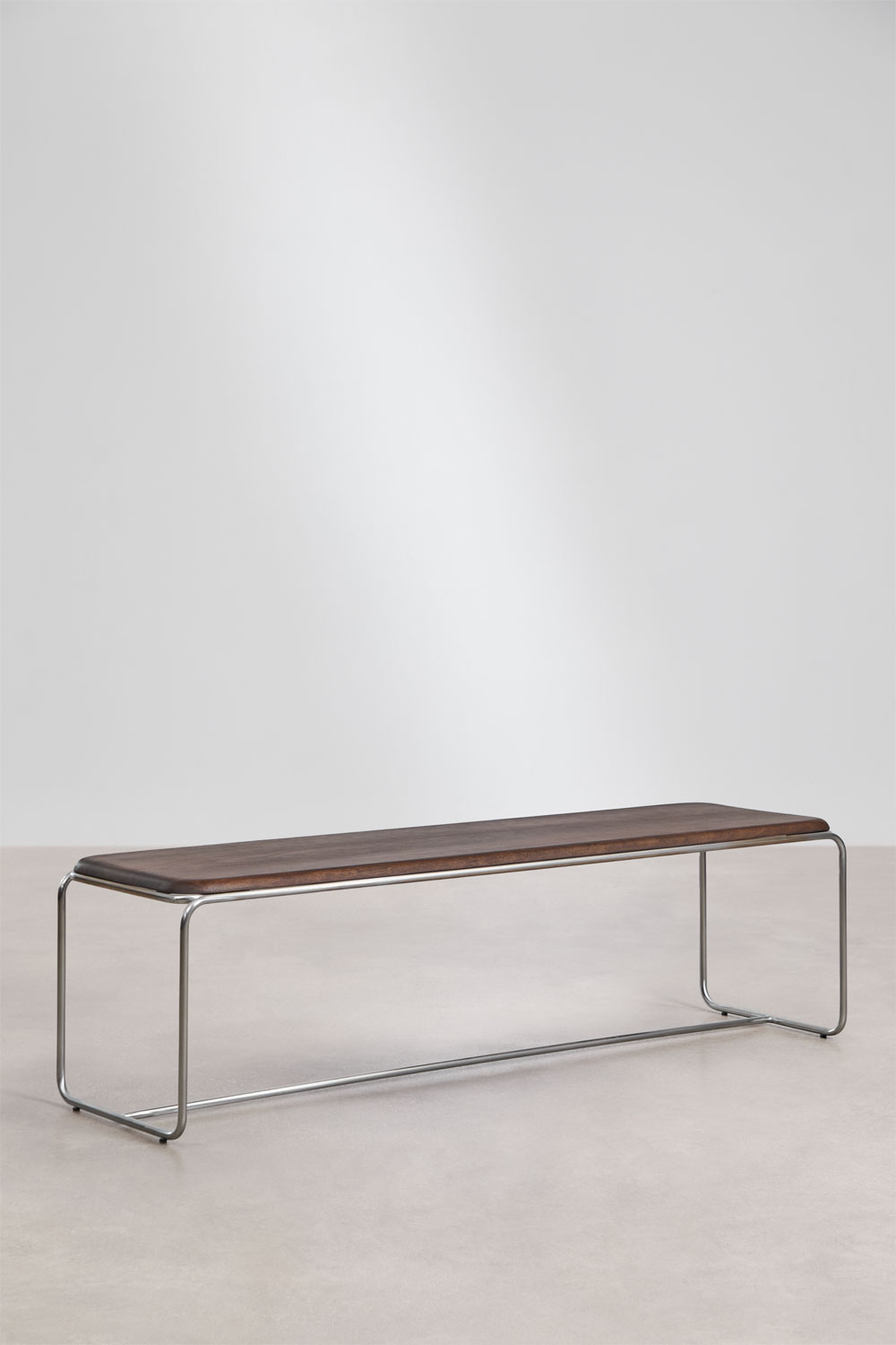 160 cm bench in acacia wood and stainless steel Altrex - SKLUM