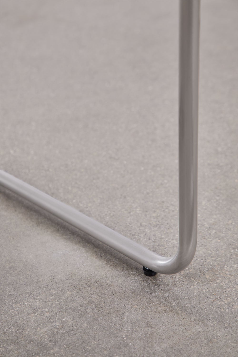 Square side table 35x35 cm in acacia wood and stainless steel Altrex, gallery image 3