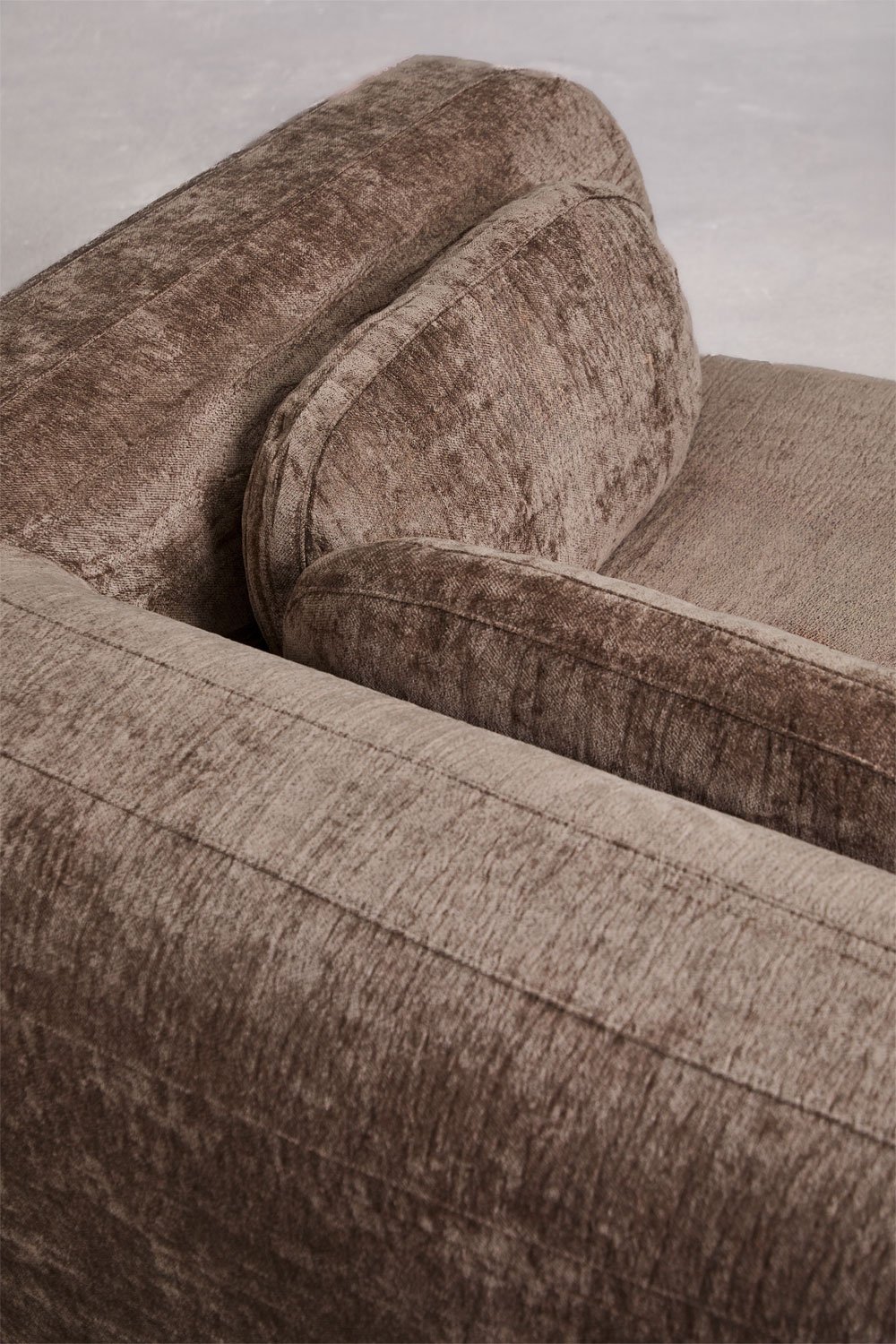 Merida vacuum-packed chenille modular sofa corner module, gallery image 2