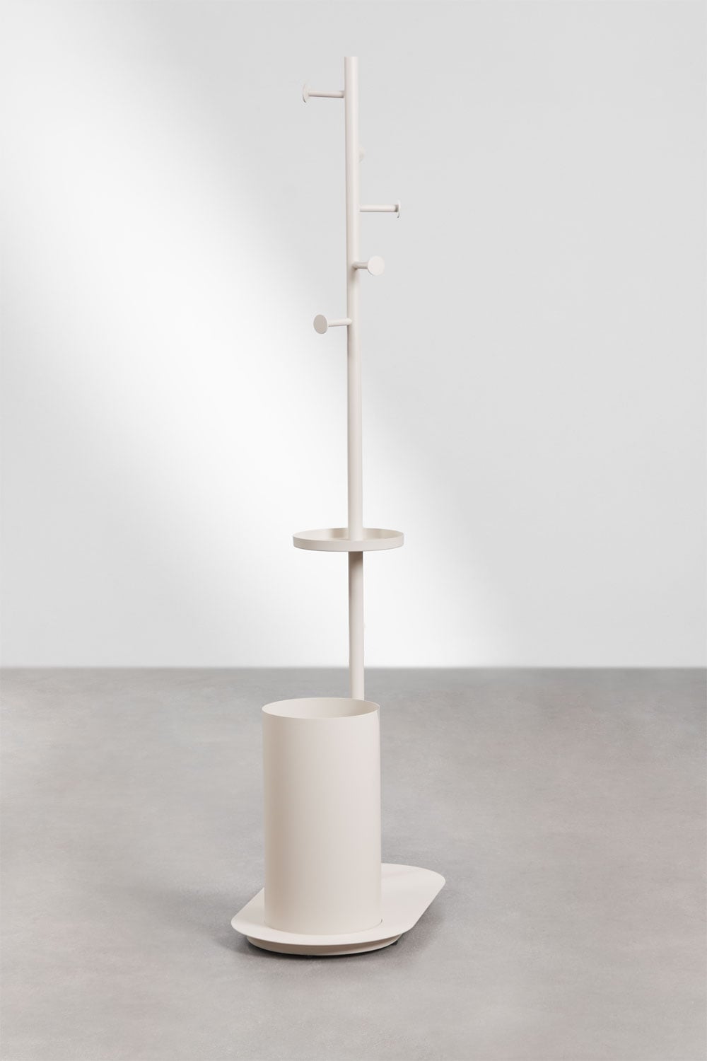 Isalune iron standing coat rack with umbrella stand, gallery image 2