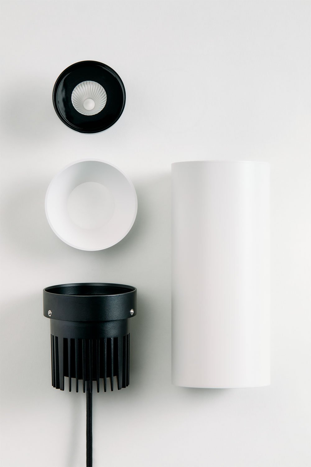 Round Ø7.2 cm surface-mounted LED ceiling light in Luisiana aluminum, imagen de galeria 7