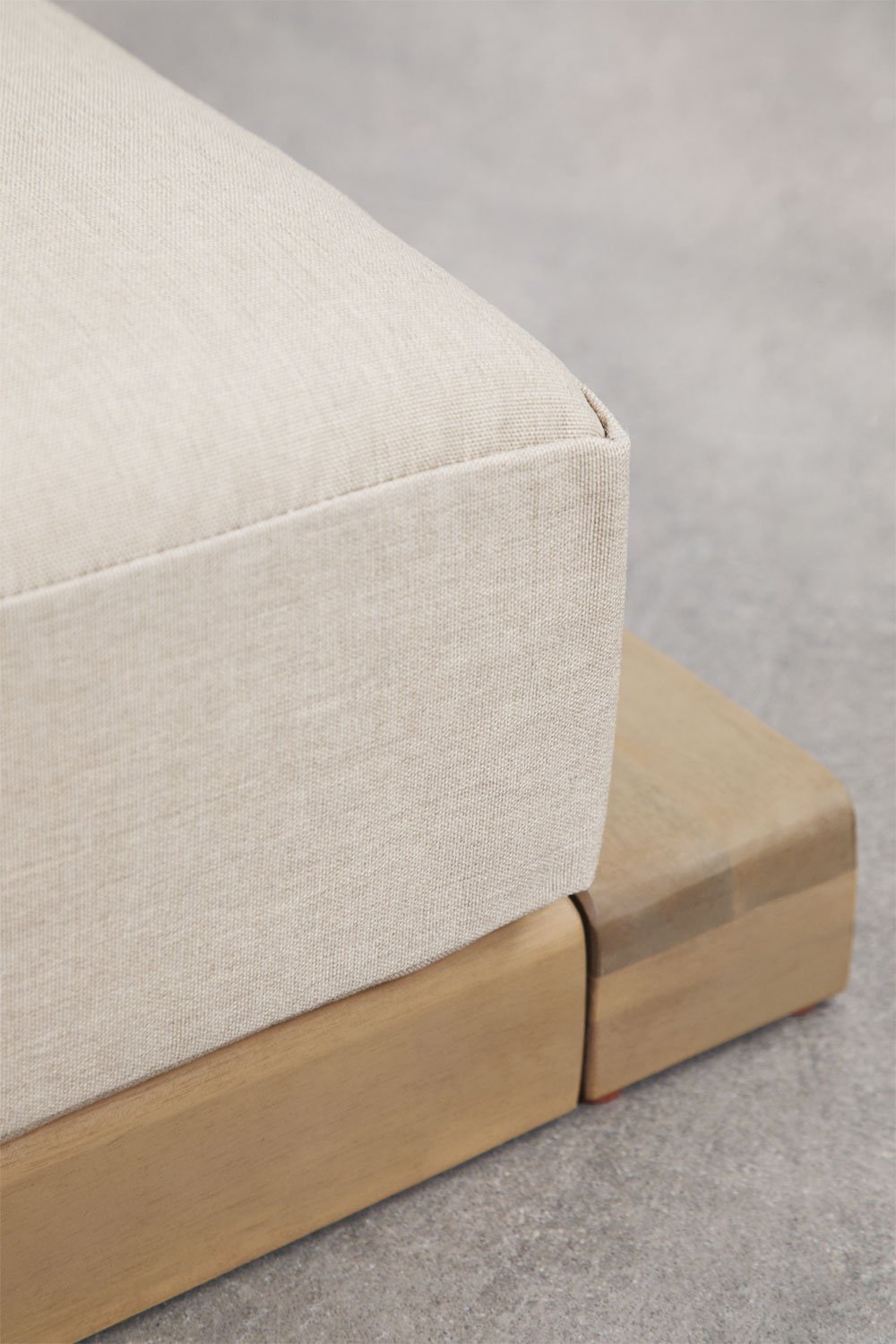 Brivori acacia wood reclining sun lounger, gallery image 7