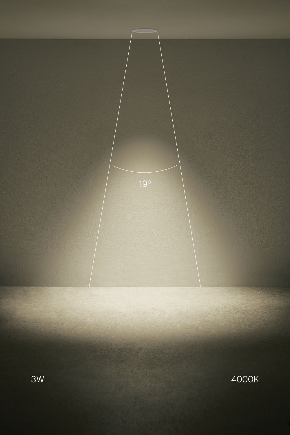 Round Ø3.6 cm trimless frameless recessed LED downlight in Luisiana aluminum, imagen de galeria 2