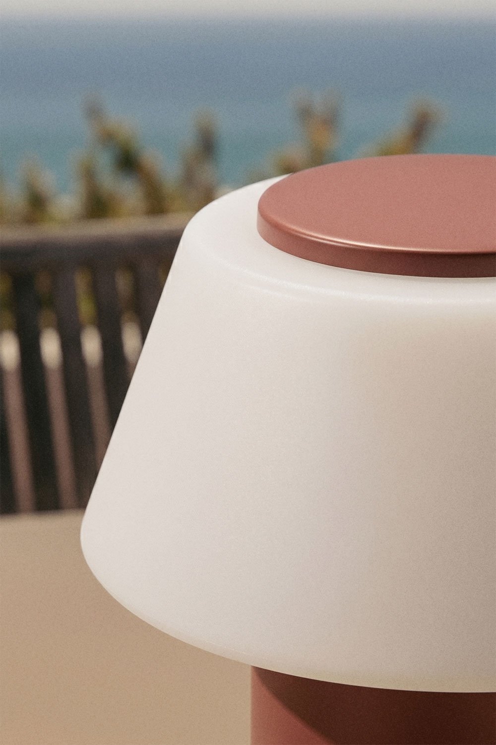Wireless LED outdoor table lamp in iron Socotra, gallery image 2