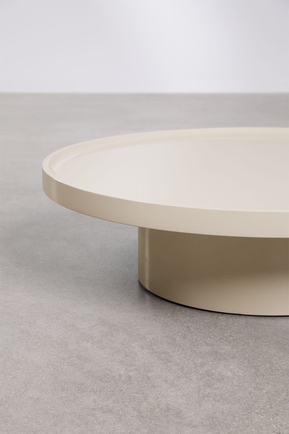 Round coffee table in MDF Cirela, gallery image 3