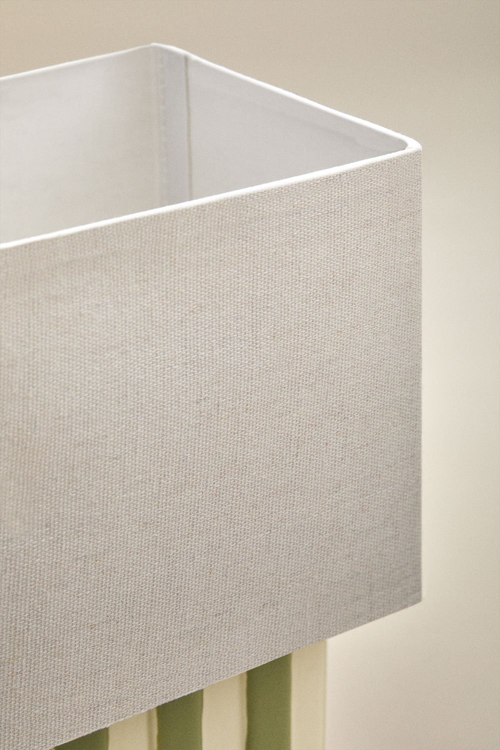Lylio ceramic and linen table lamp, gallery image 3