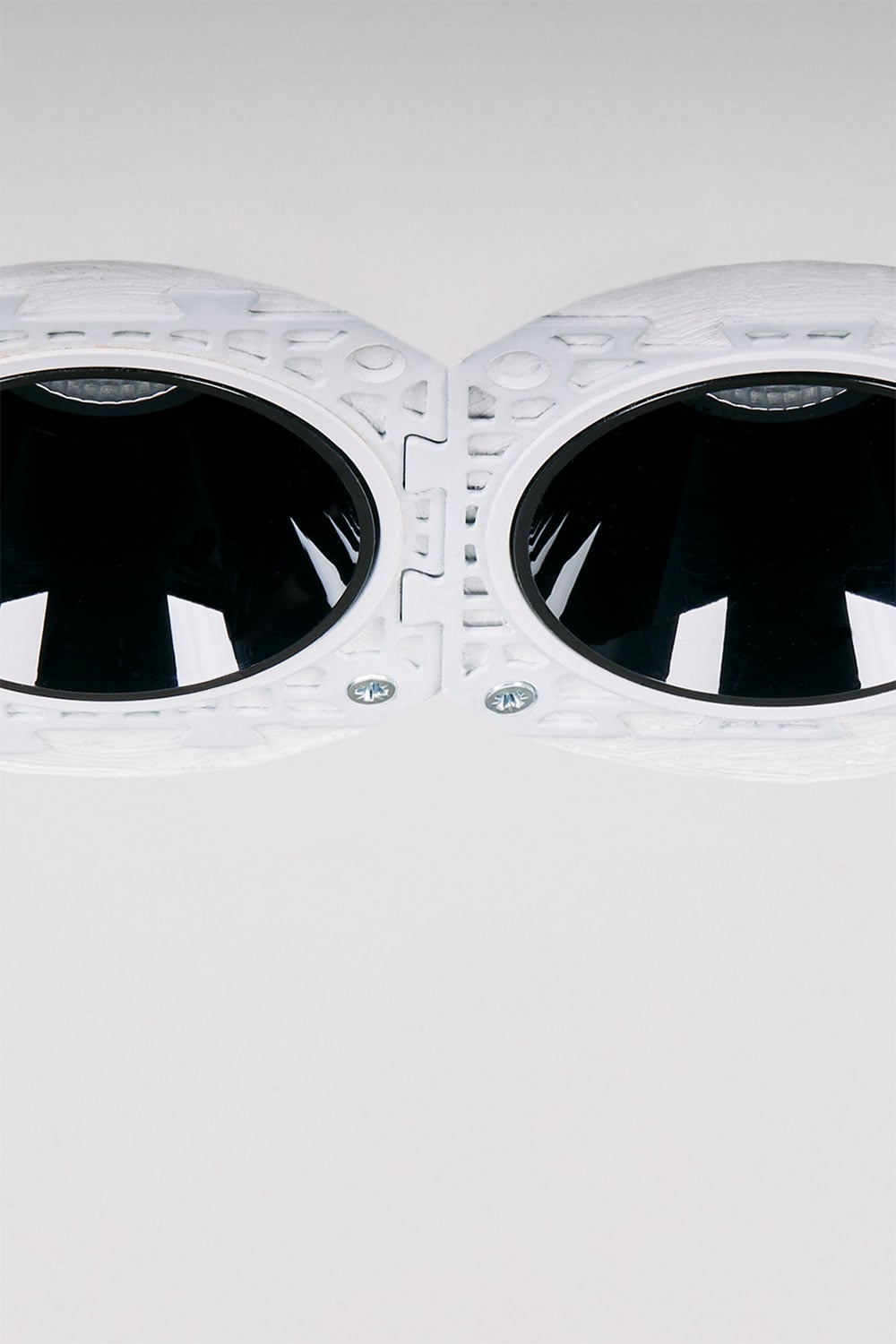Pack of 2 round Ø5.3 cm trimless frameless recessed LED downlights for outdoor use in aluminum Luisiana, imagen de galeria 7