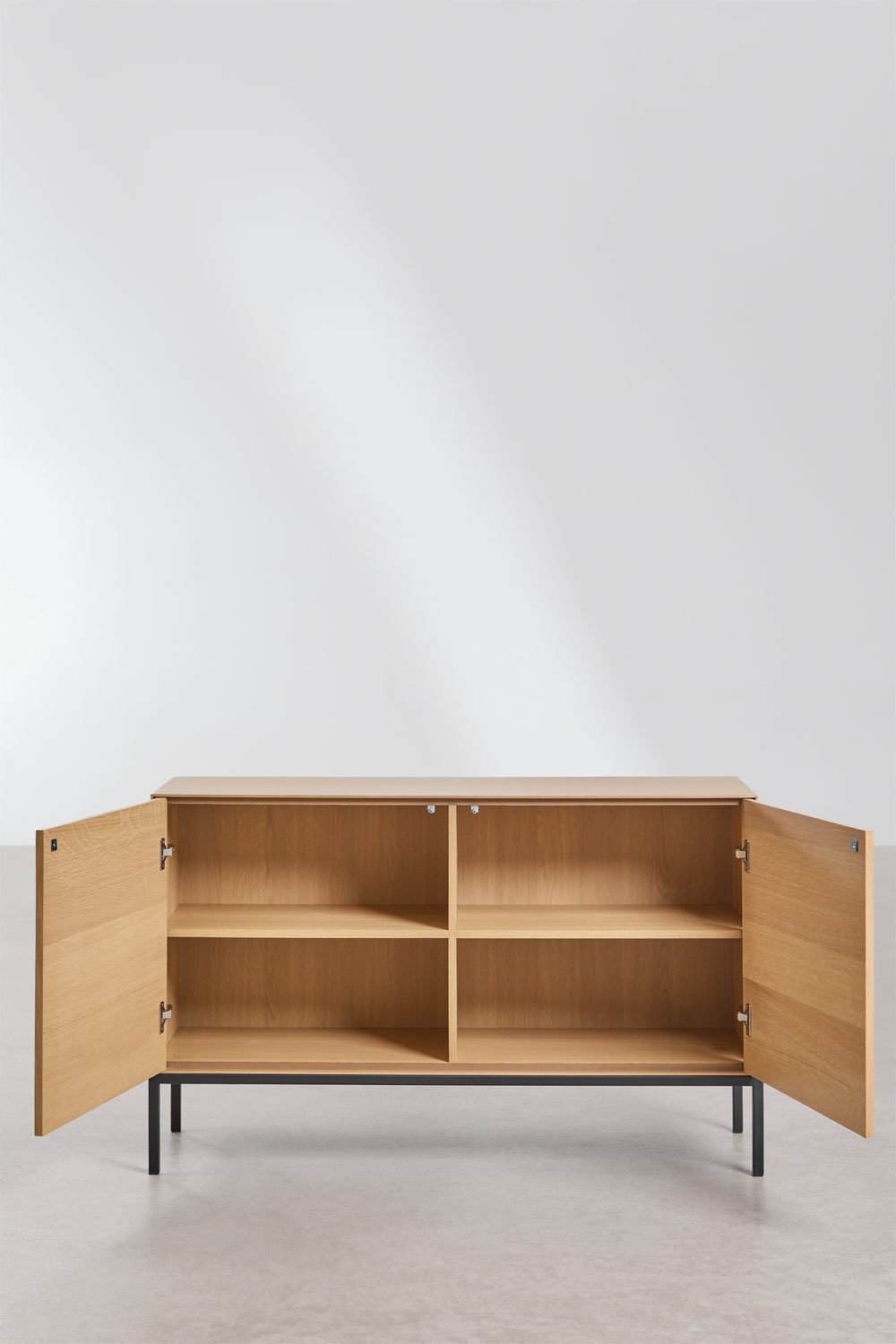 Rectangular sideboard 120x40 cm in MDF and Bromley oak veneer, gallery image 3