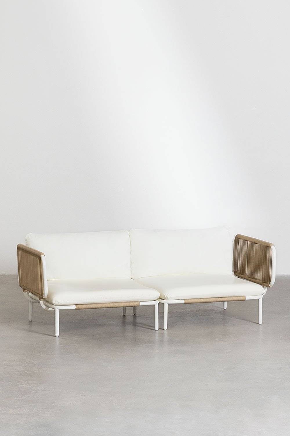 2-piece garden modular sofa with 2 Roubly corner armchairs, gallery image 2