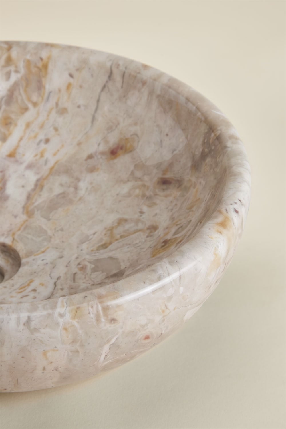 Round washbasin Ø40 cm in Eskel natural stone, gallery image 5