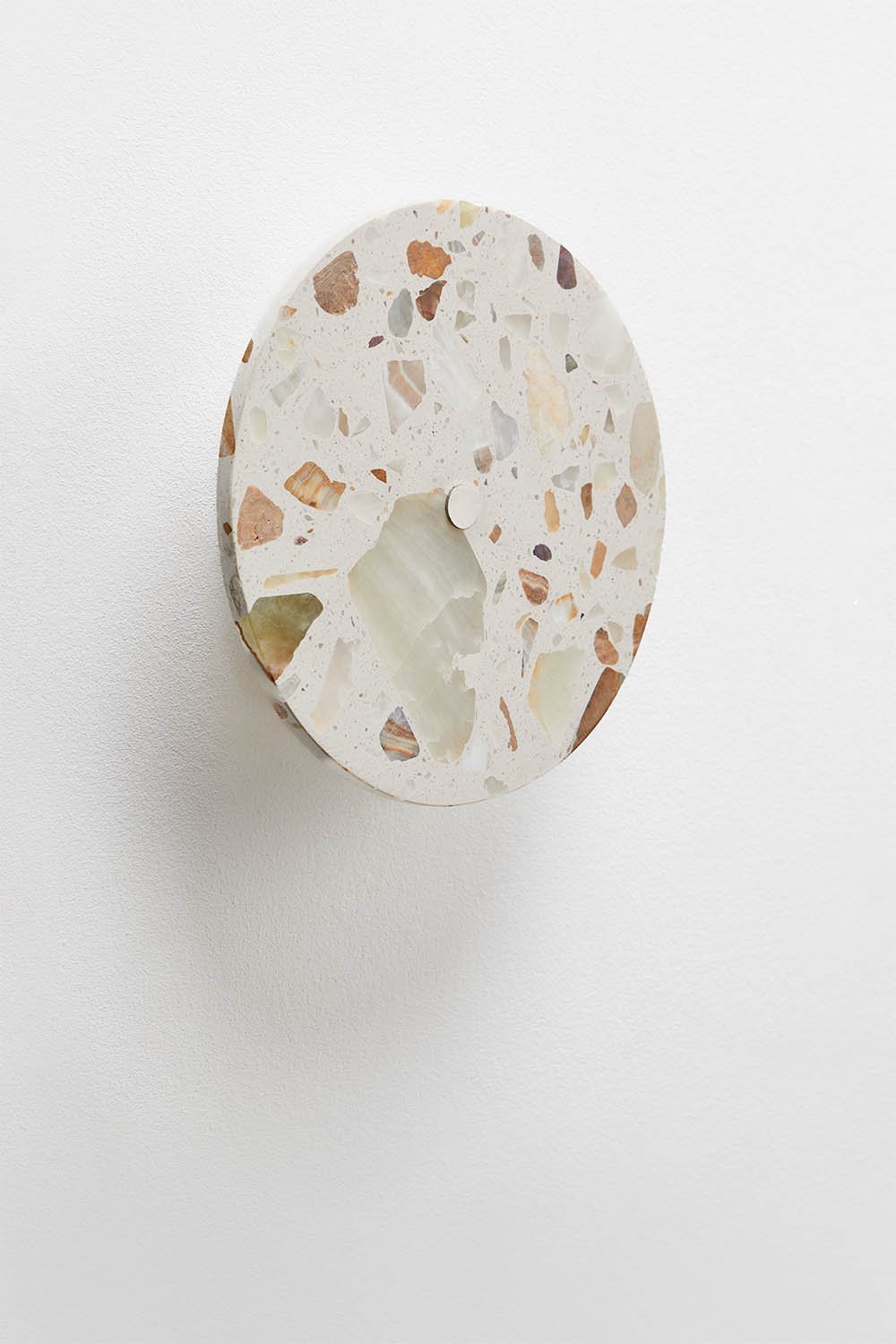 Balduina natural stone LED wall light Ø20 cm, gallery image 1