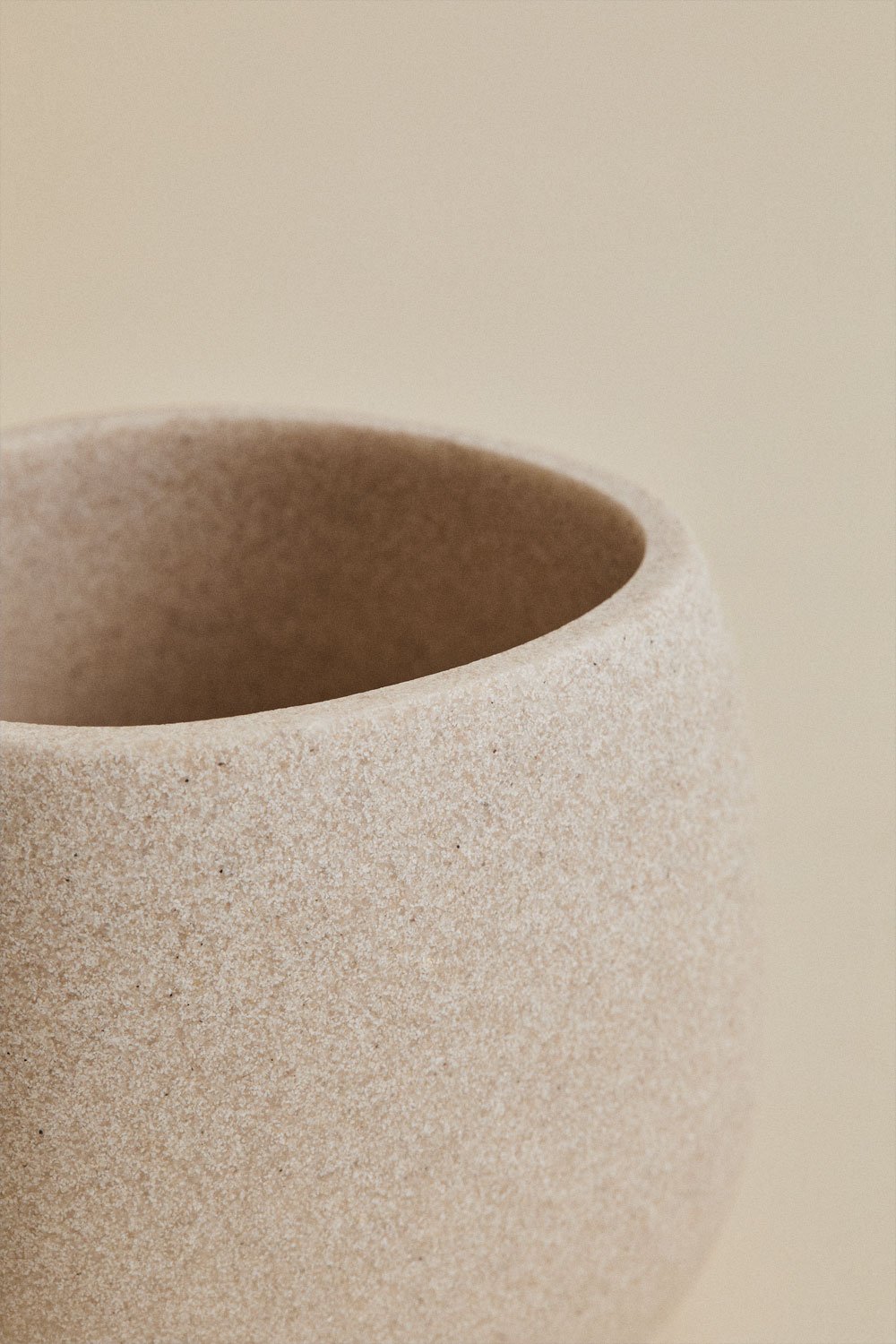 Tapioca beige resin bathroom accessories set Yegro, gallery image 4