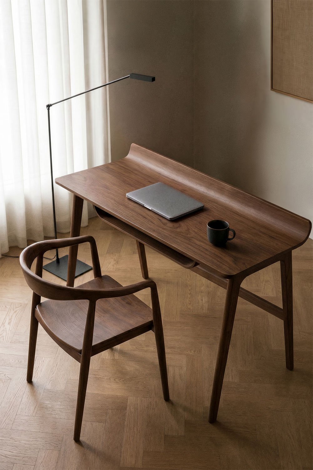 Desk 120x50 cm in Colman wood, gallery image 1