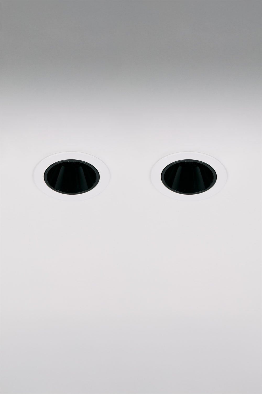 Pack of 2 recessed LED downlights with round frames Ø5 cm for outdoor use in aluminum Luisiana, imagen de galeria 1