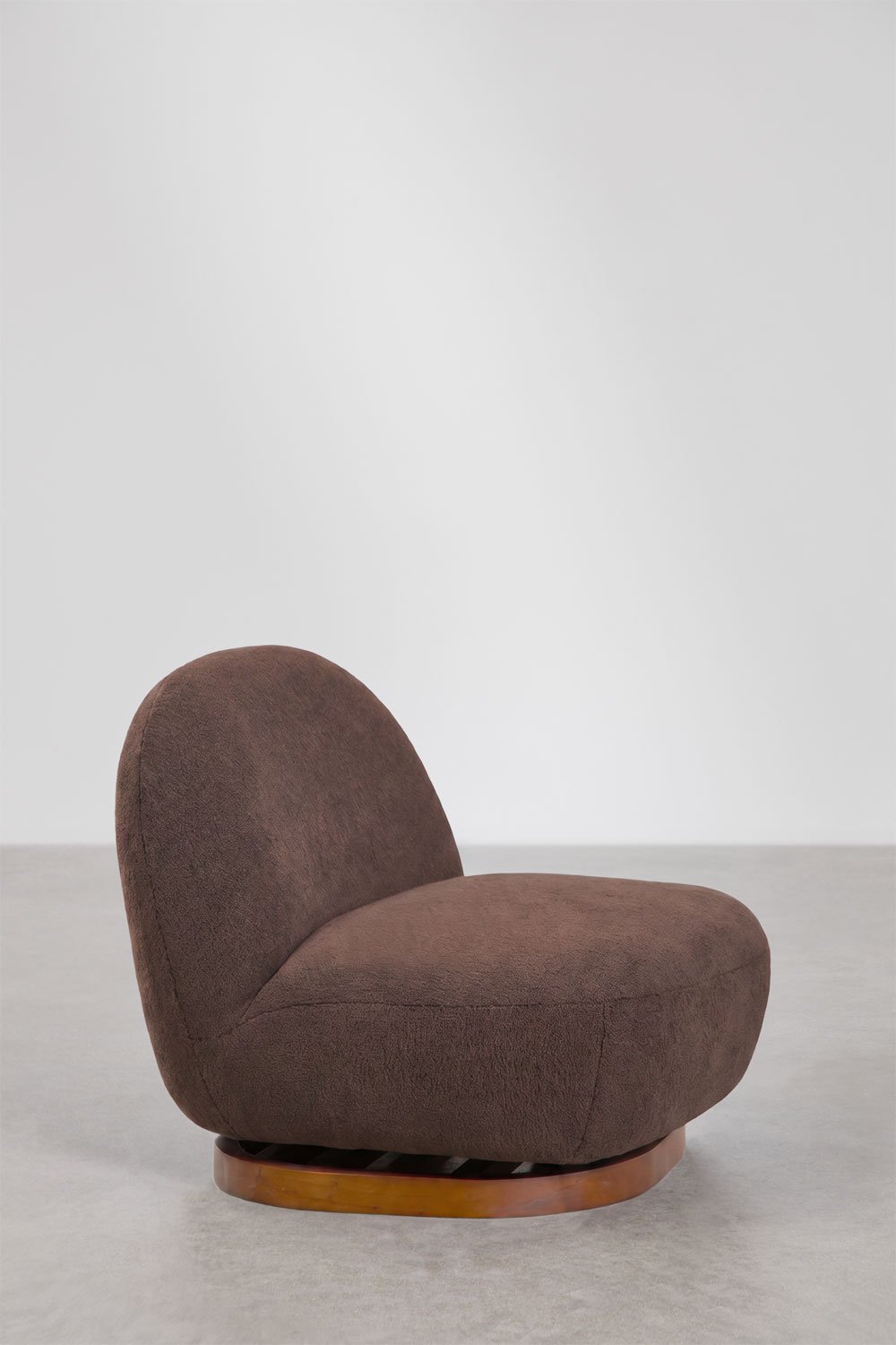 Pack of 2 Tatiana sherpa swivel armchairs, gallery image 3