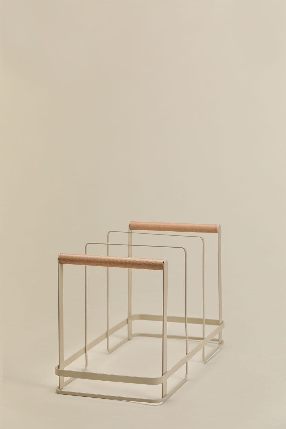 Celine iron and rubberwood pan organizer, gallery image 2