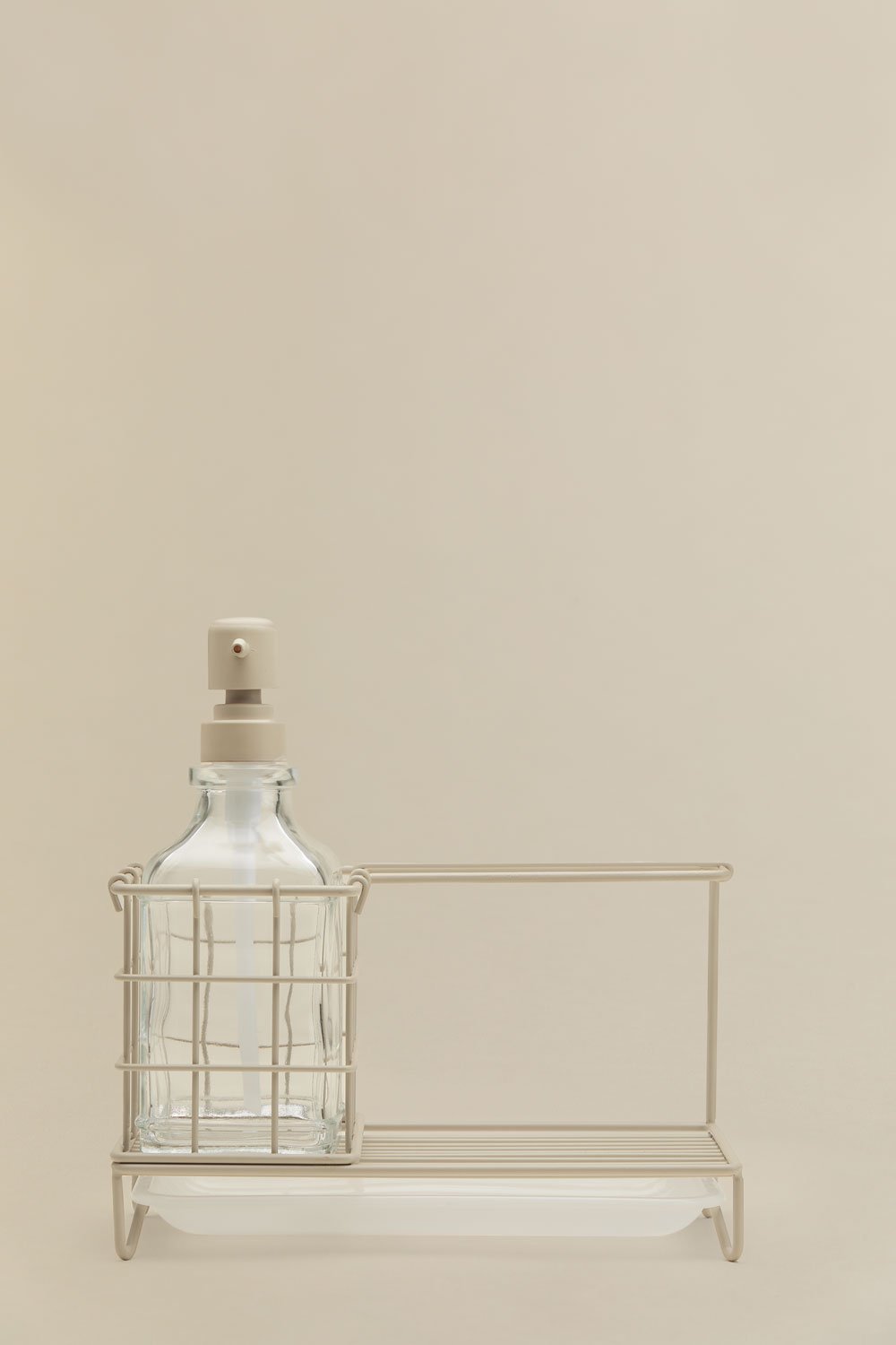 Darcei kitchen soap dispenser in iron and glass, gallery image 5