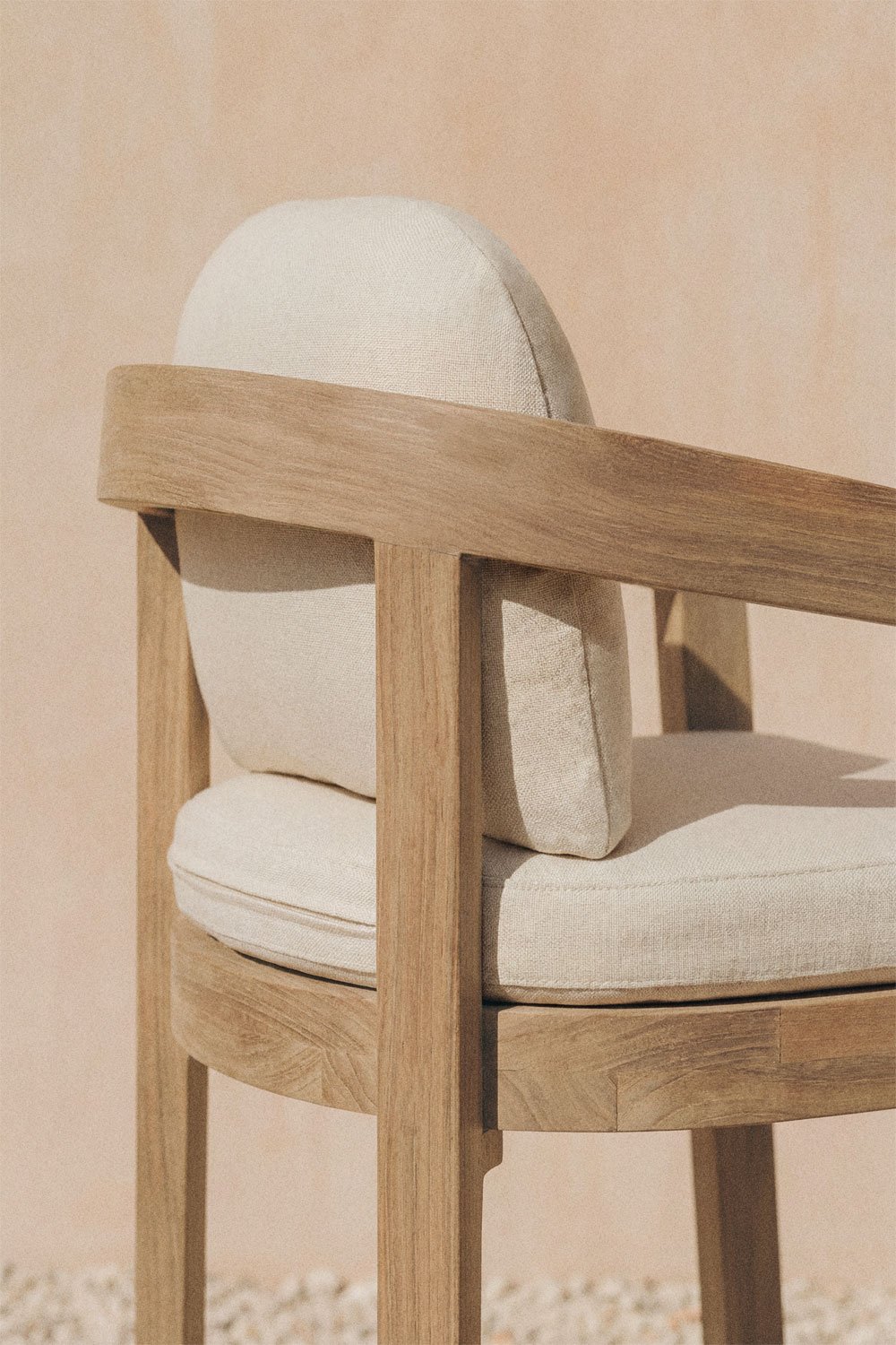 Uleno acacia wood garden bar stool, gallery image 2