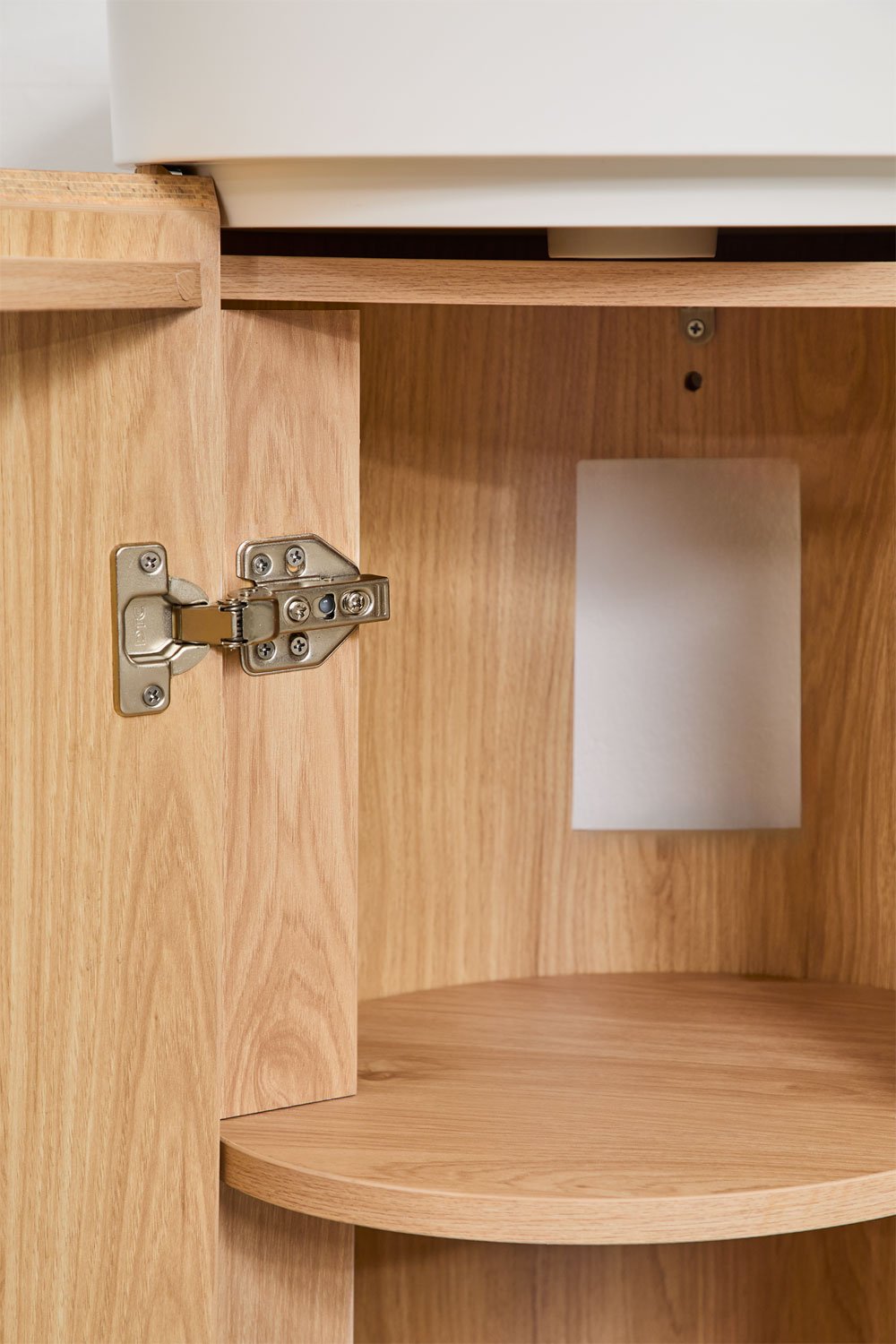 Freia Ø40 cm wooden bathroom furniture set with integrated sink, gallery image 8