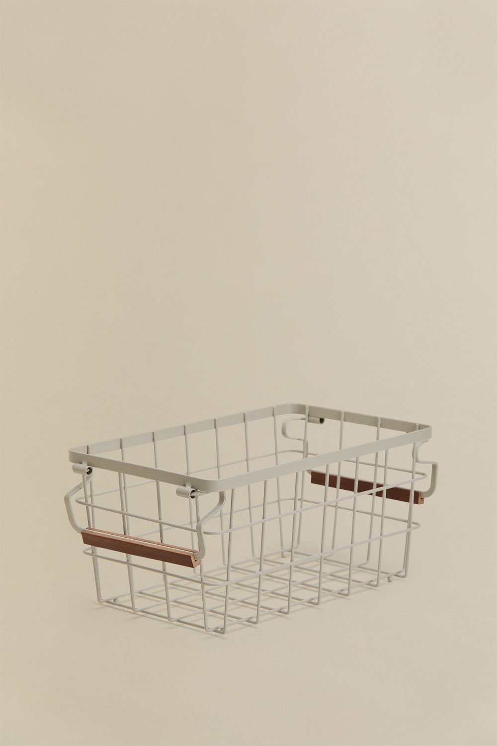 Ainela iron and rubberwood storage basket, gallery image 3