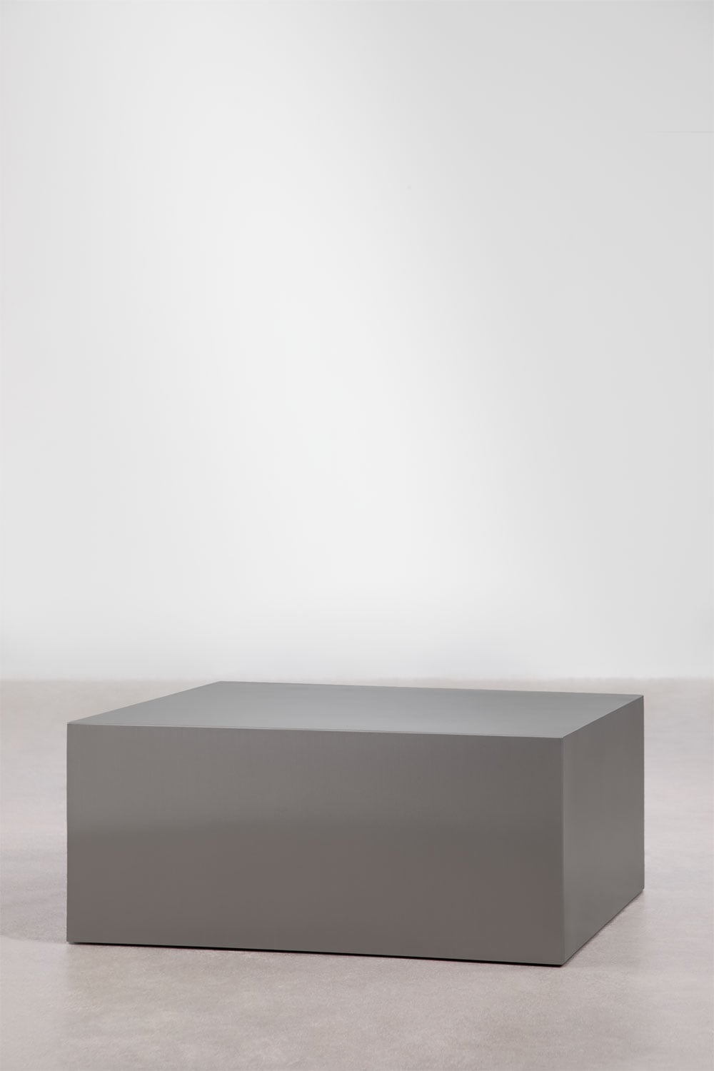 Rectangular 100x70 cm garden coffee table in Iuraima stainless steel, gallery image 2