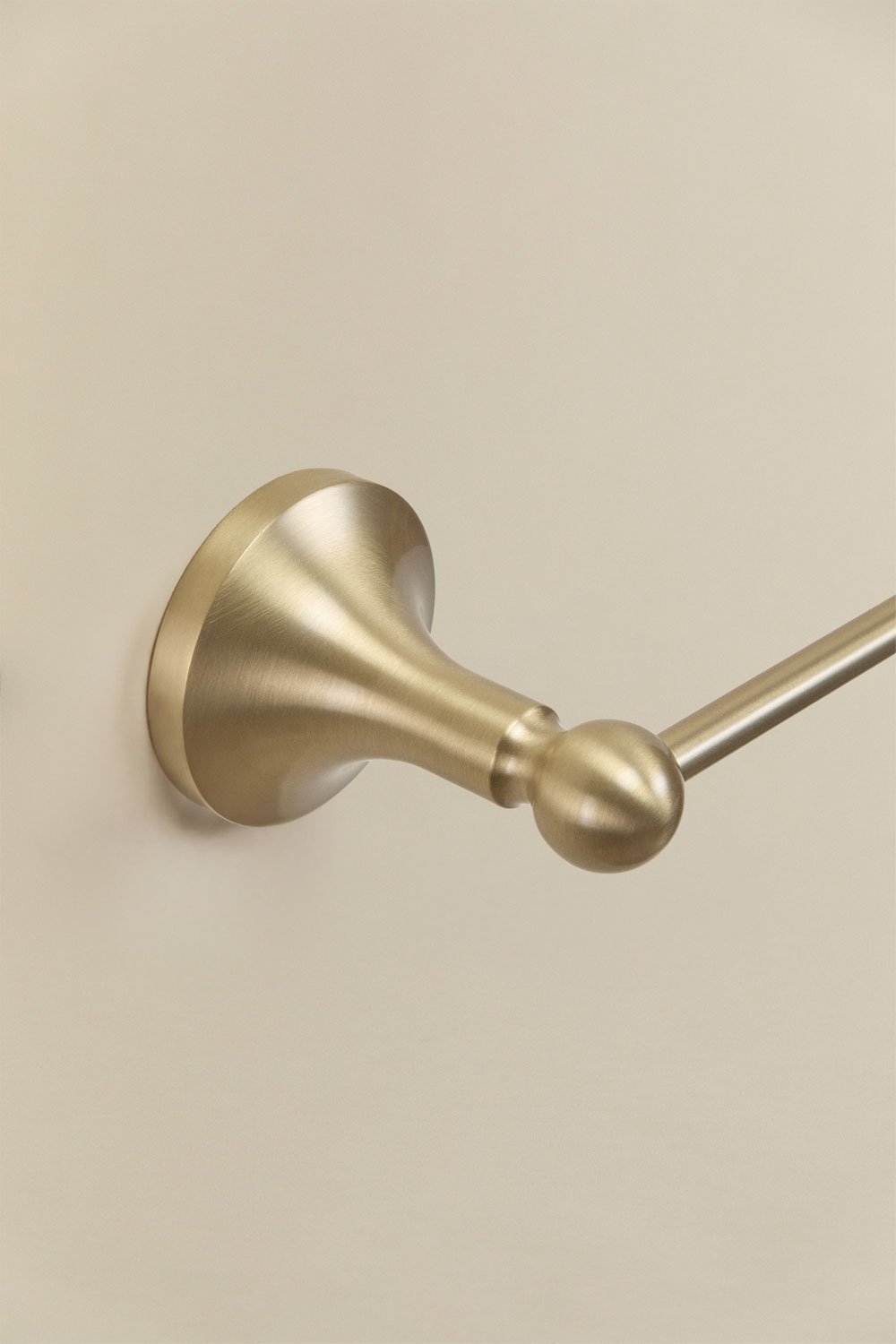 Wall-mounted towel rack with bar ↔︎25 cm for bathroom in stainless steel Alejandra, gallery image 3