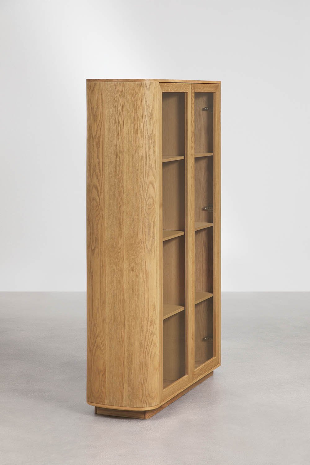 Walia display cabinet in MDF and tempered glass, gallery image 4