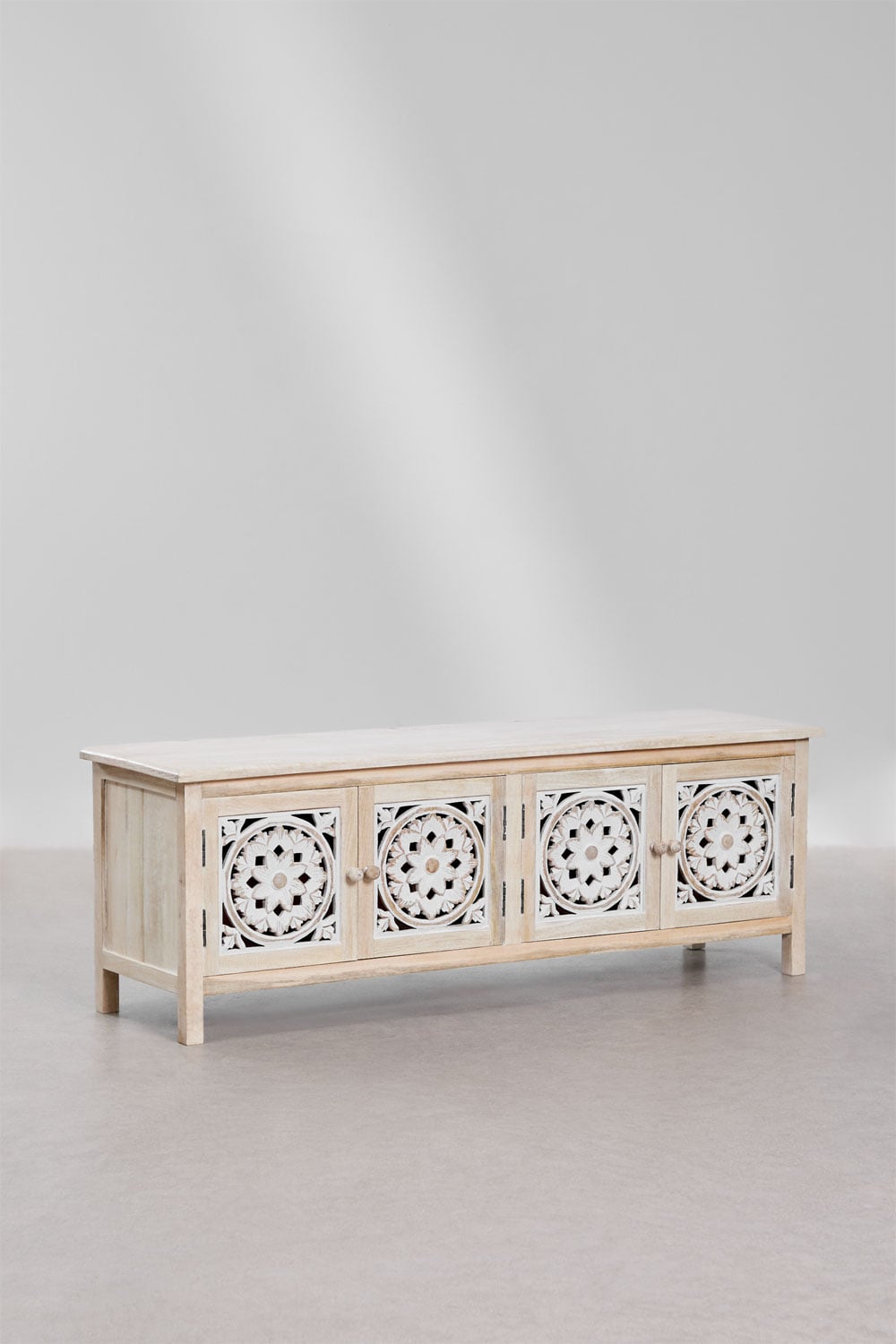 TV cabinet 145x40 cm in Ardel mango wood, gallery image 1