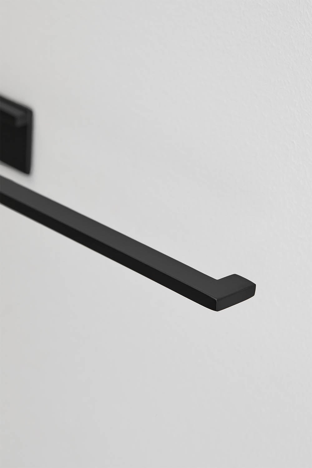 Adhesive wall towel rack with 30 cm bar for bathroom in stainless steel Jalter, gallery image 4