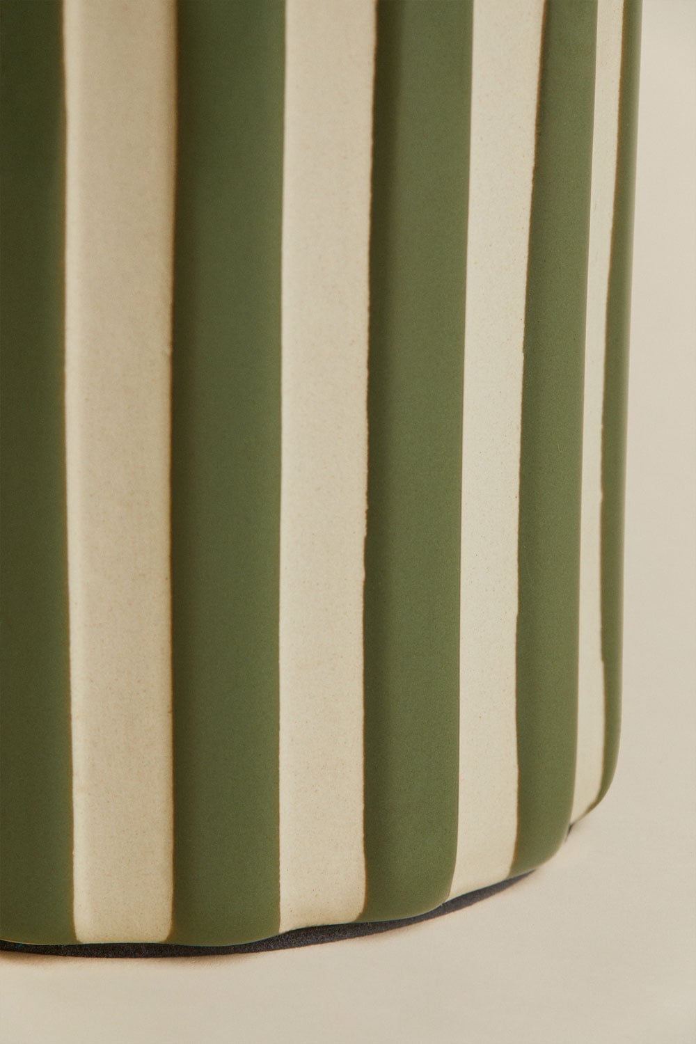 Araminta ceramic and linen table lamp, gallery image 4