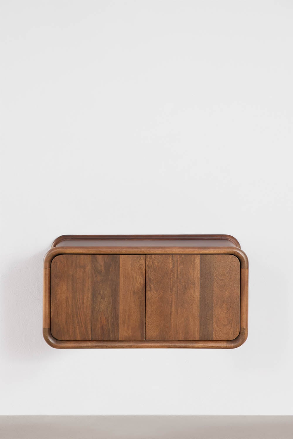 Maupaul mango wood suspended bathroom furniture set, gallery image 1
