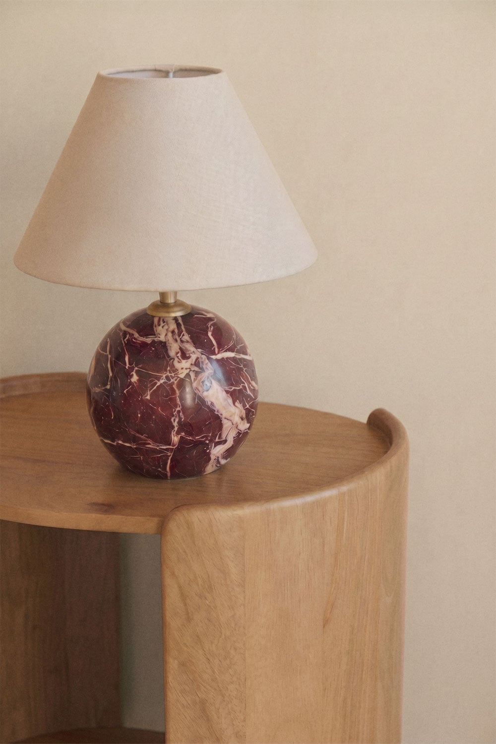 Marvexi natural stone table lamp, gallery image 1