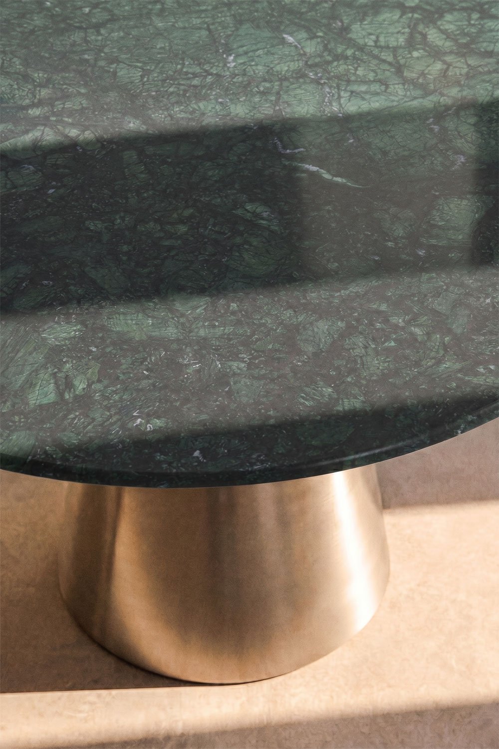 Baelor round dining table Ø120 cm in stainless steel, gallery image 2