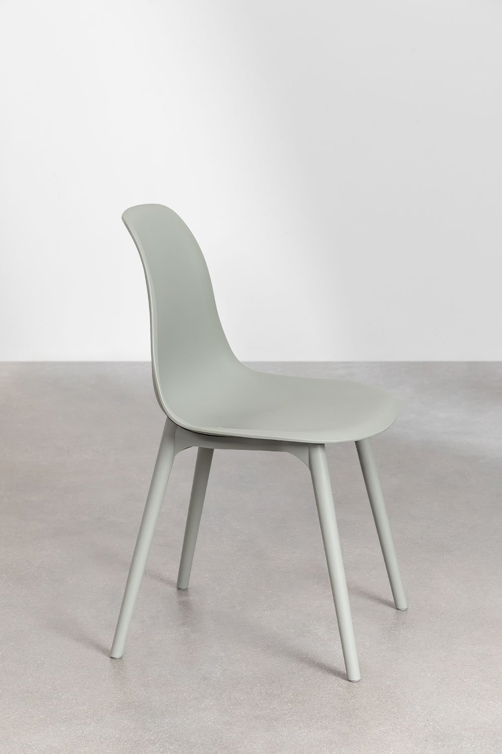 Rectangular table set 135x80 cm and 4 garden chairs in polypropylene Scand, gallery image 7
