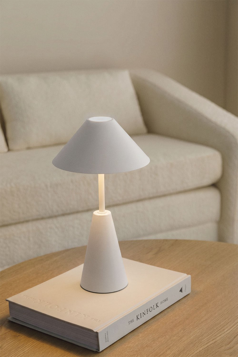 Wireless LED table lamp in iron Alexis, gallery image 1