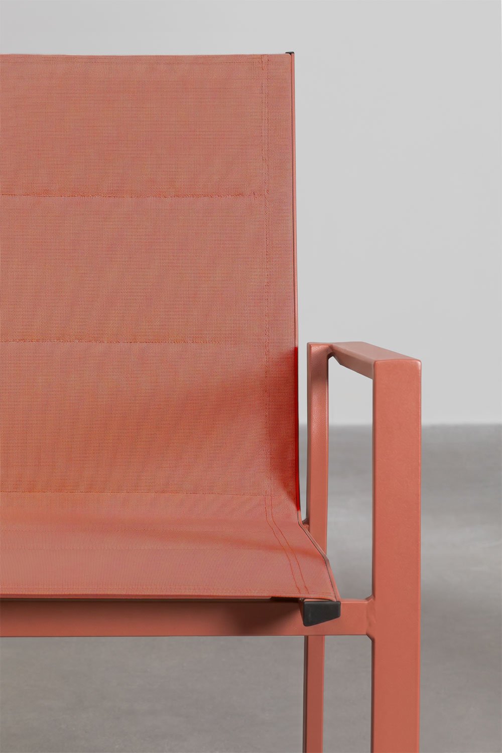 Stackable garden chair with aluminum armrests Karena, gallery image 6