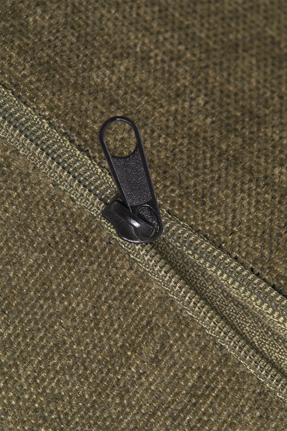 Bench 110 cm upholstered in army green chenille Matilda, gallery image 7