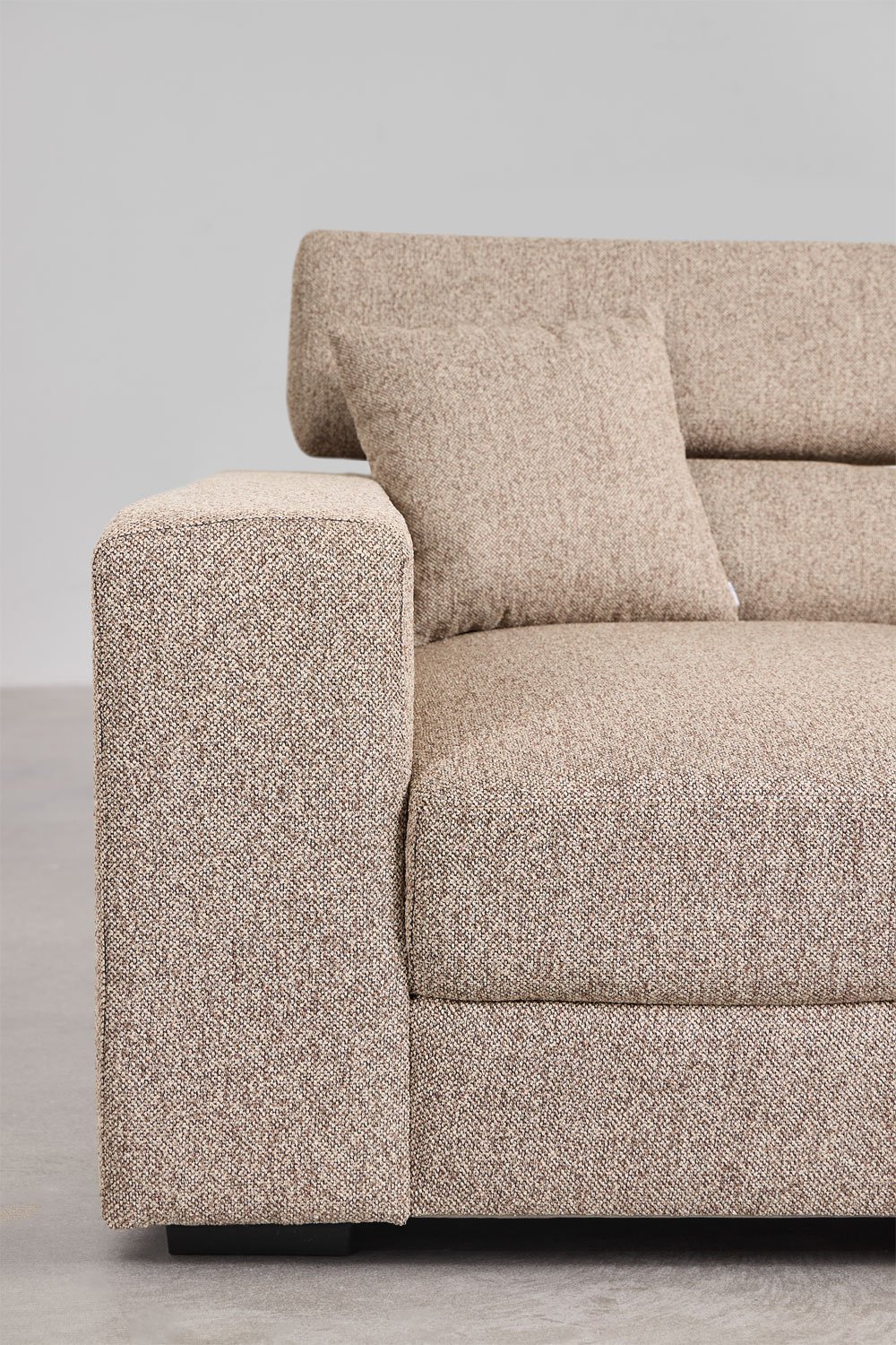 Left 3-seater chaise longue sofa with adjustable headrest and sliding seats Aramis, gallery image 8