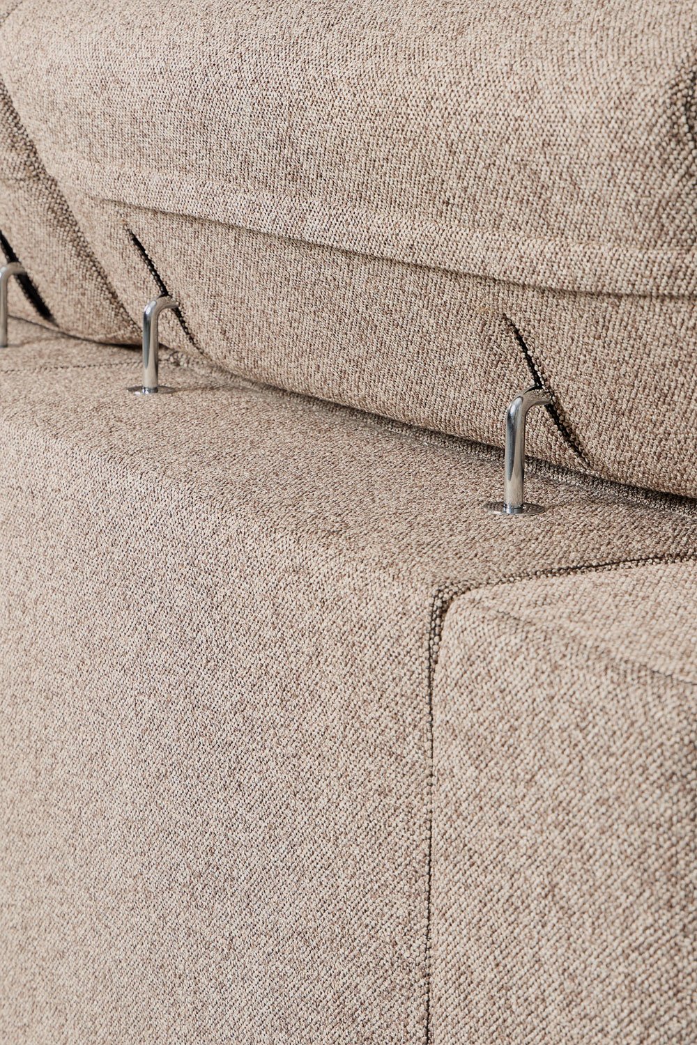 Left 3-seater chaise longue sofa with adjustable headrest and sliding seats Aramis, gallery image 10