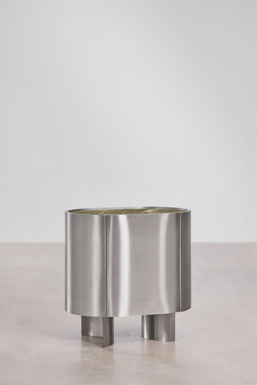 Luena 50x35 cm stainless steel nightstand, gallery image 3