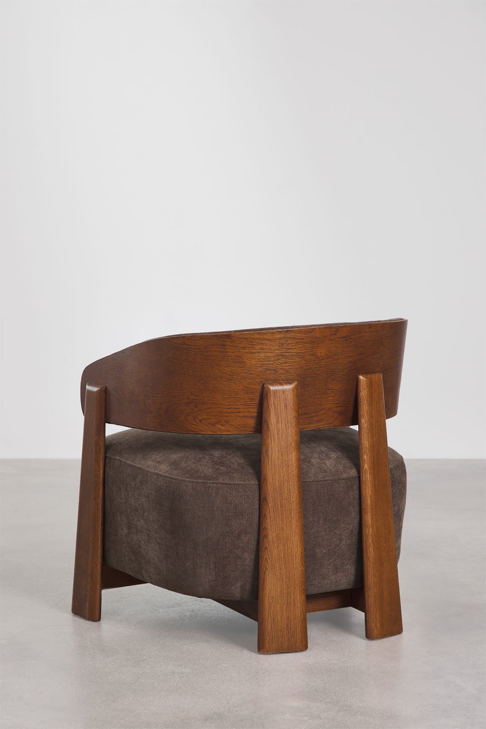 Armchair in upholstered oak wood Olea, gallery image 6