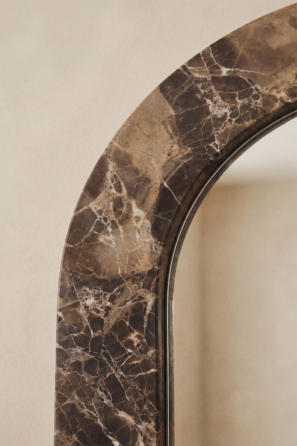 Alune natural stone wall mirror, gallery image 2