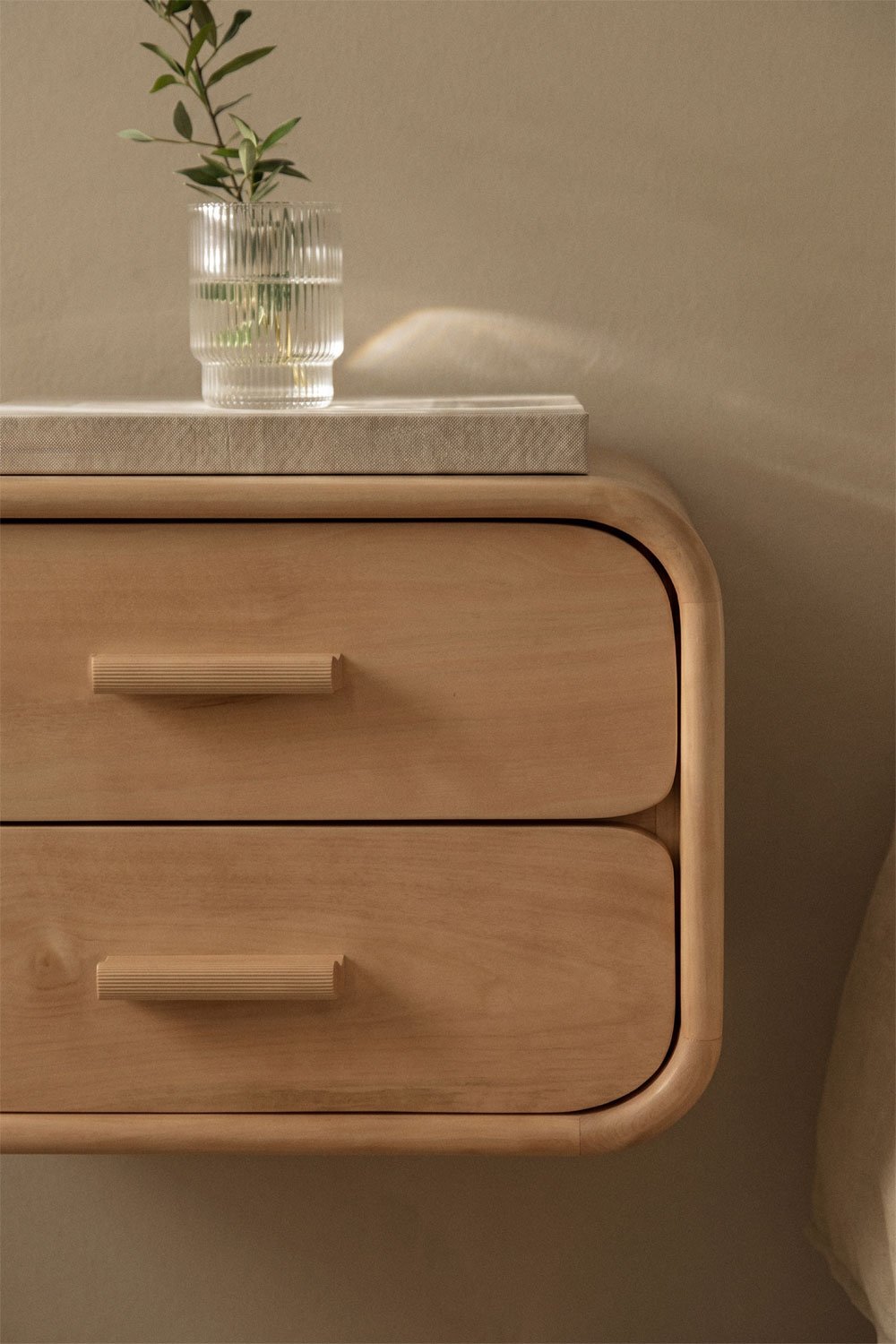 Aylin 40x30 cm floating wooden nightstand, gallery image 2