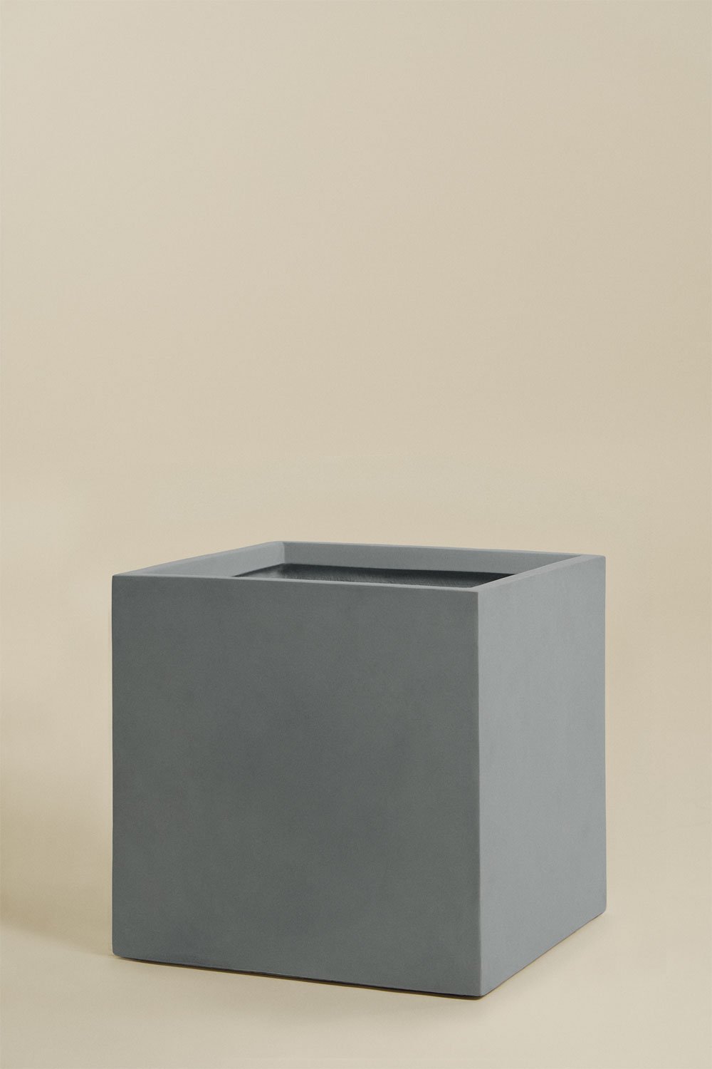 Lucas square outdoor cement planter, gallery image 4