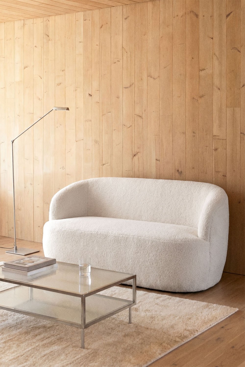 2-seater sofa in sherpa Dariele, gallery image 1