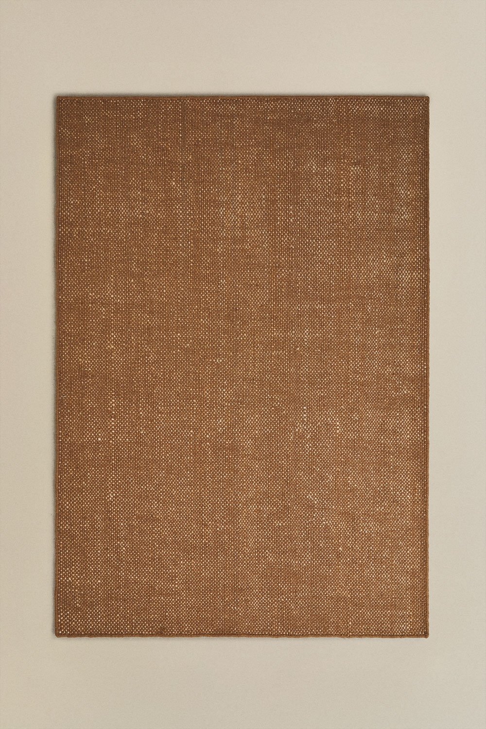 Wamba rectangular rug in wool and jute, gallery image 1