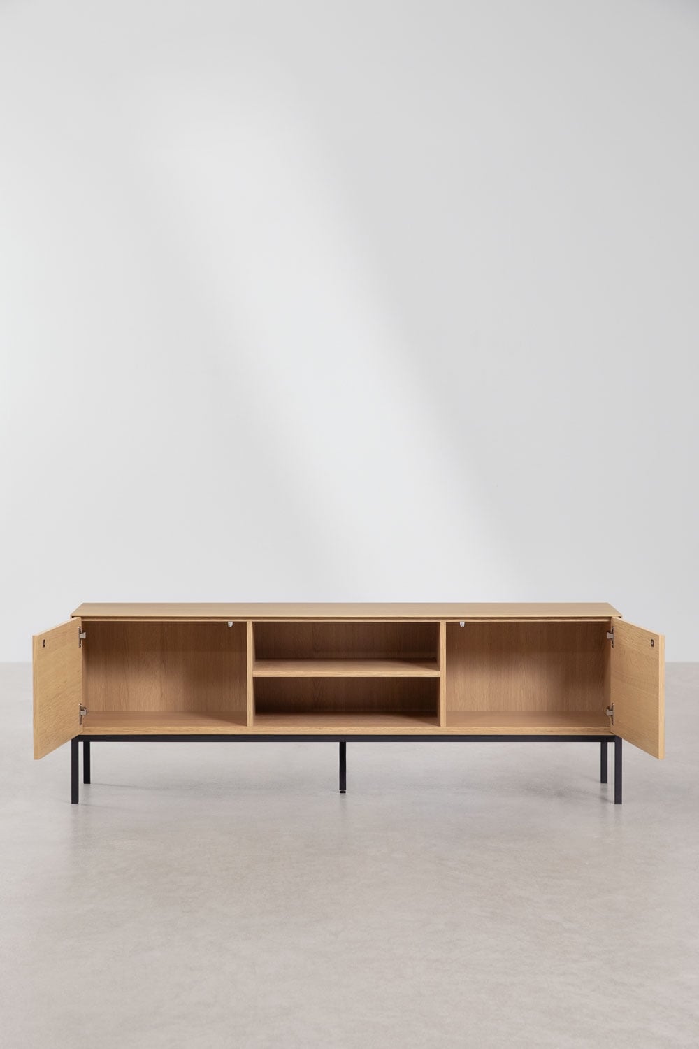 TV Stand 160x40 cm in oak veneer MDF Bromley, gallery image 5
